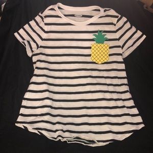Pineapple pocket striped tee